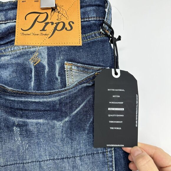 Prps Windsor - Arabian Men’s Jeans Tapered Stretch Skinny Fit Size 34 - Picture 9 of 10